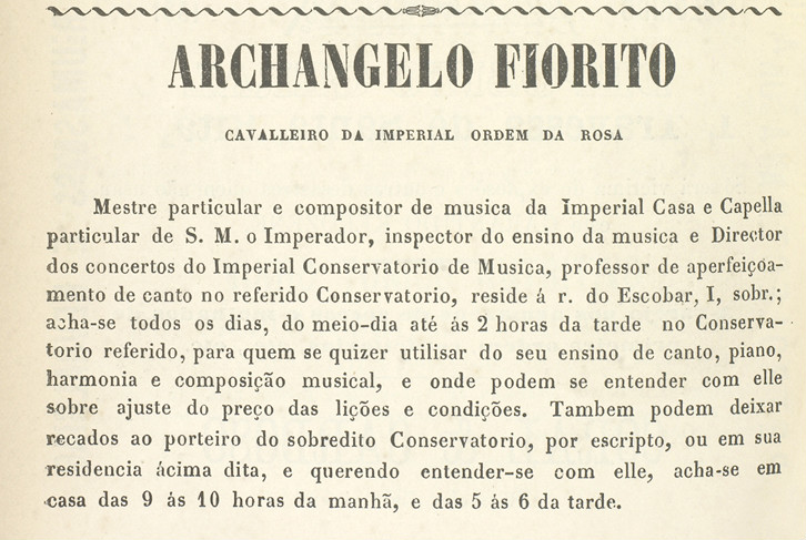 Archangelo Fiorito - anúncio