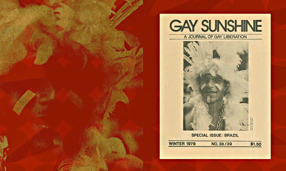 Capa da edição especial sobre o Brasil do jornal Gay Sunshine