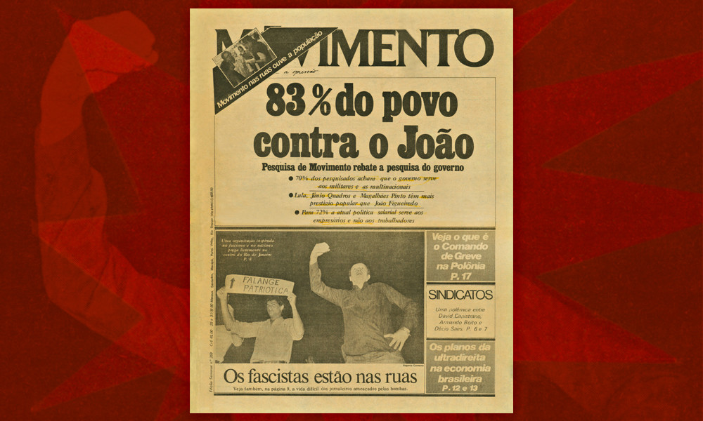 Capa do jornal Movimento