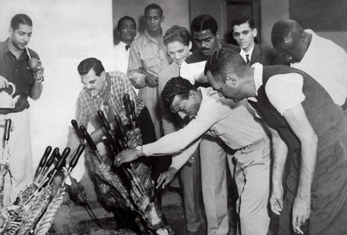 O tradicional churrasco
