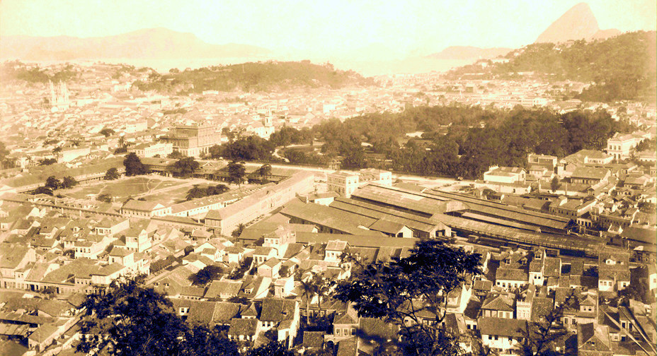 Panorama do Centro do Rio de Janeiro em 1894,