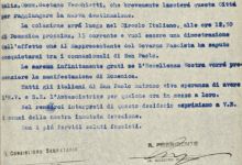 Carta do Circolo Italiano com saudações fascistas