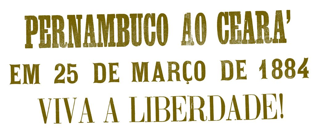 Cartaz favorável à abolição da escravidão no Ceará