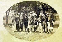 Conde d’Eu e soldados que lutaram na guerra do Paraguai