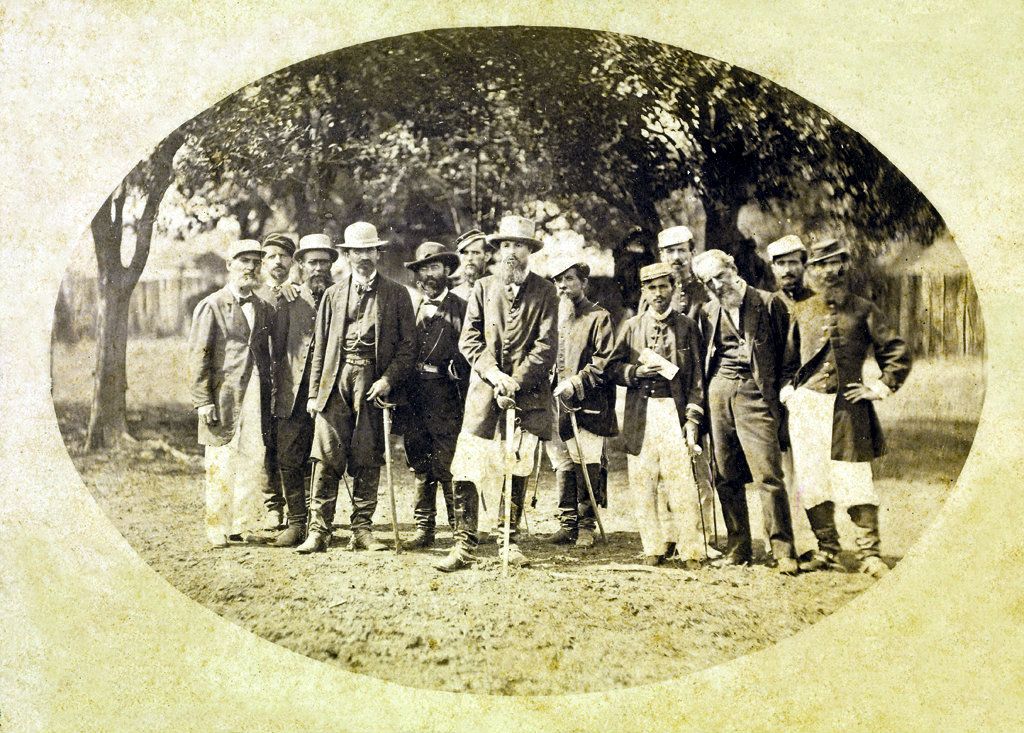 Conde d’Eu e soldados que lutaram na guerra do Paraguai