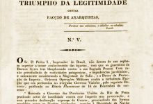 Declaração de guerra às Províncias Unidas do Rio da Prata atual Argentina