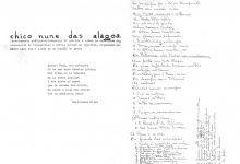 Manuscrito original Chico Nunes das Alagoas
