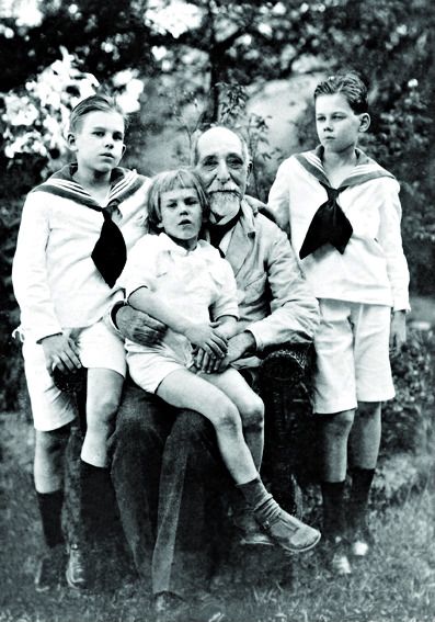 Retrato de Marc Ferrez com seus netos