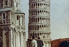 A torre de Pisa, de outro ângulo