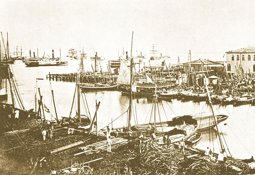 Porto e rada de Santa Maria de Belém (Pará)