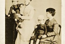 Princesa Isabel e Leopoldina de Bragança e Bourbon com seus filhos